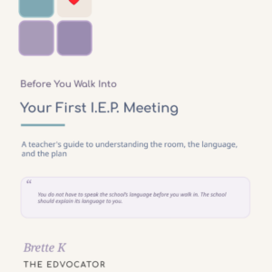 What to Expect at Your First IEP Meeting
